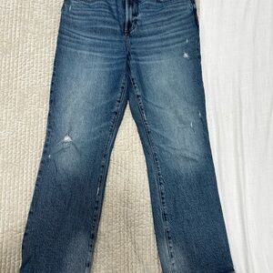 pistola Blue Distressed Straight-Leg Jeans